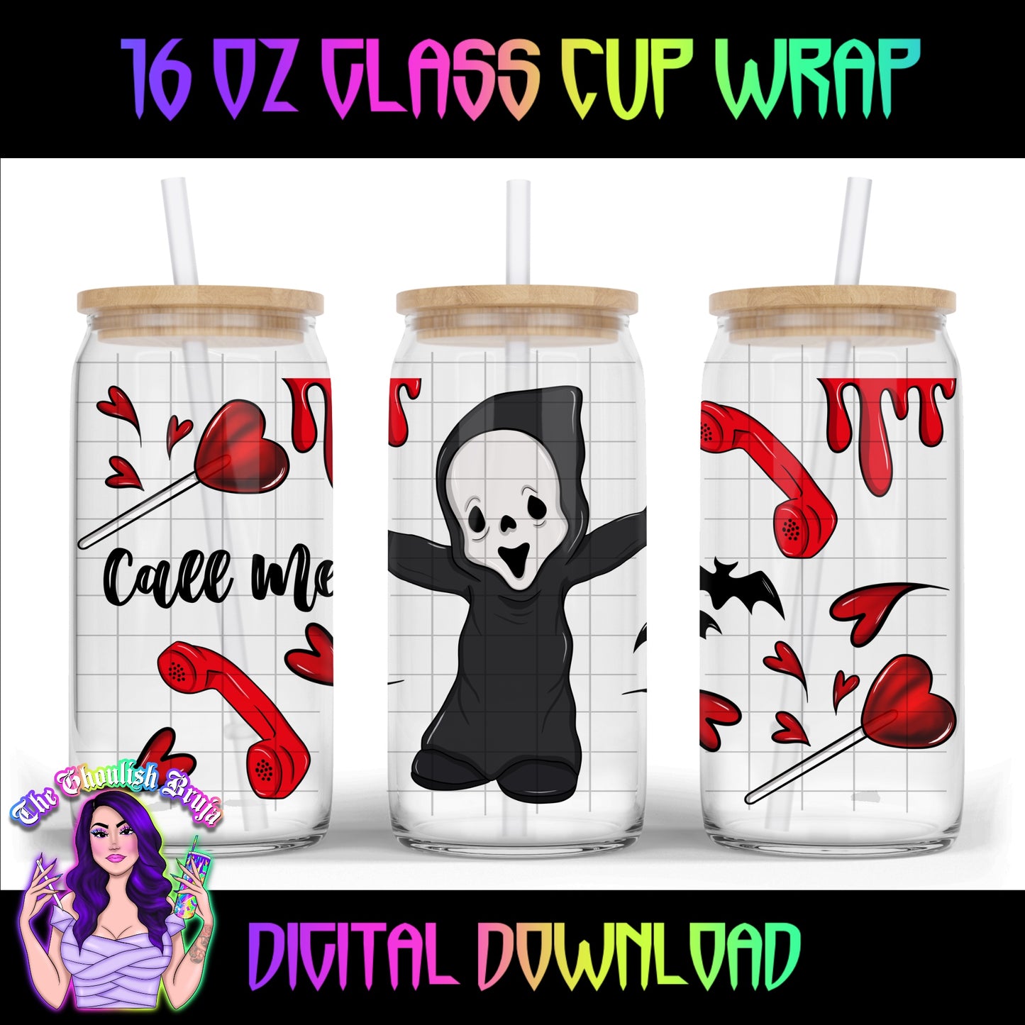 Horror Guys Vday PM Mashup Cup Wraps 16oz