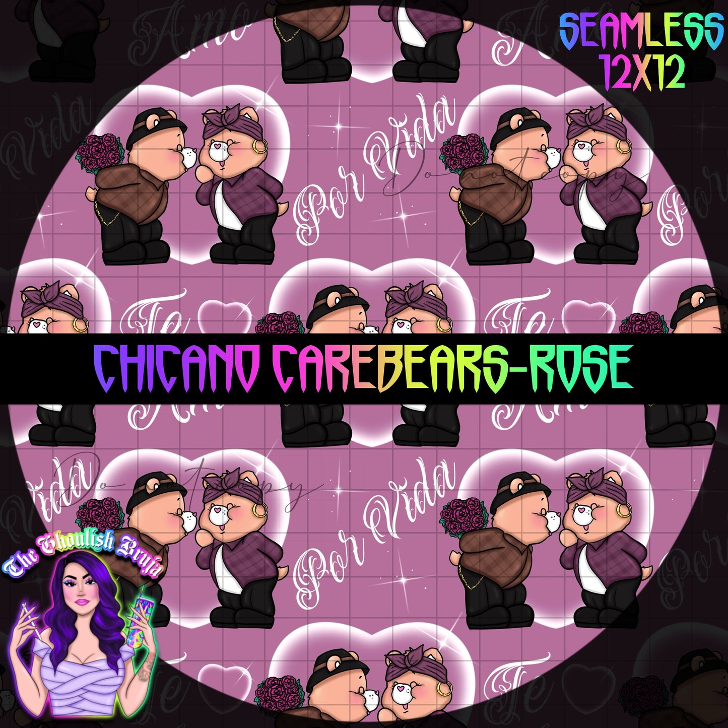 Chicano Carebears Seamless