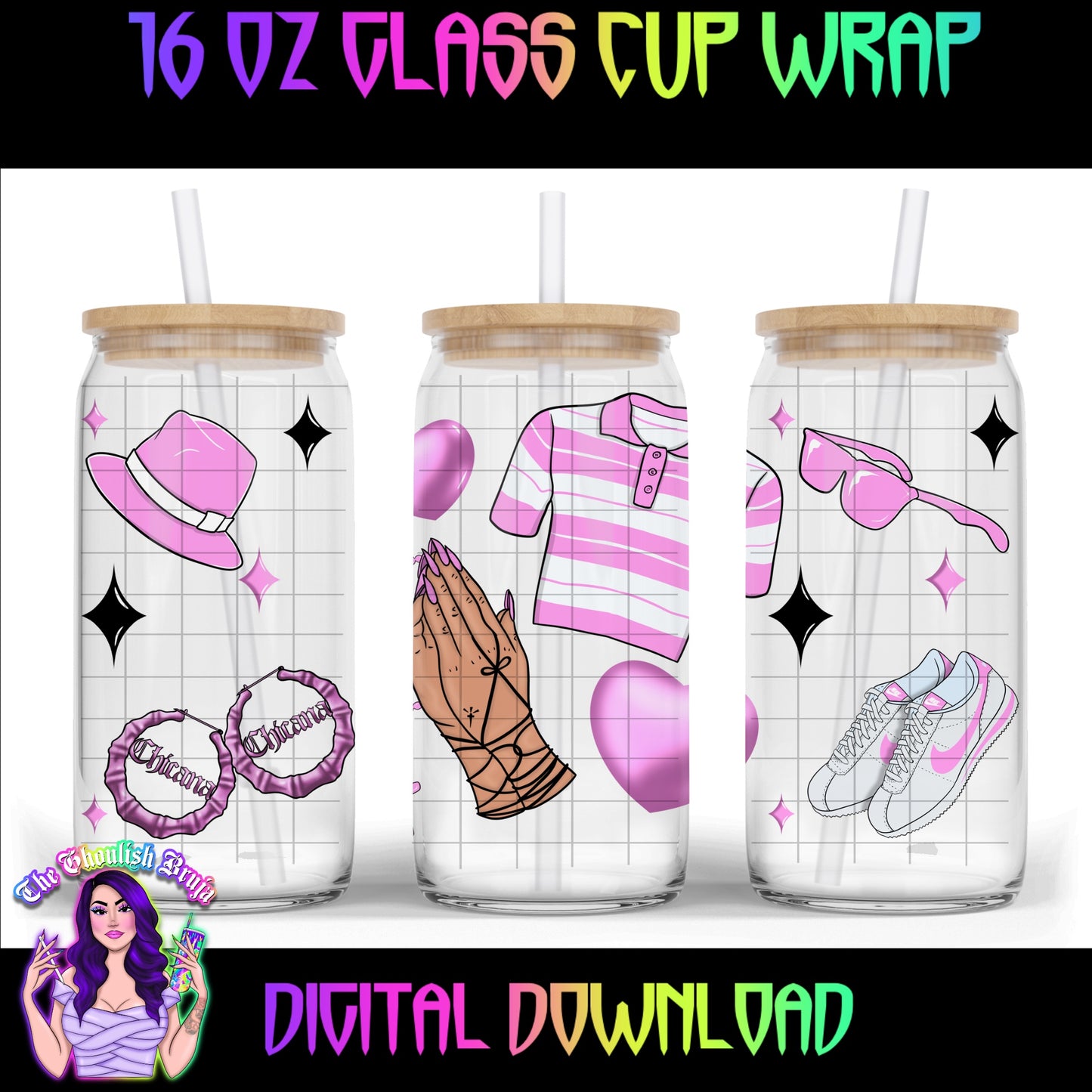 Chicana/o Cup Wraps 16oz