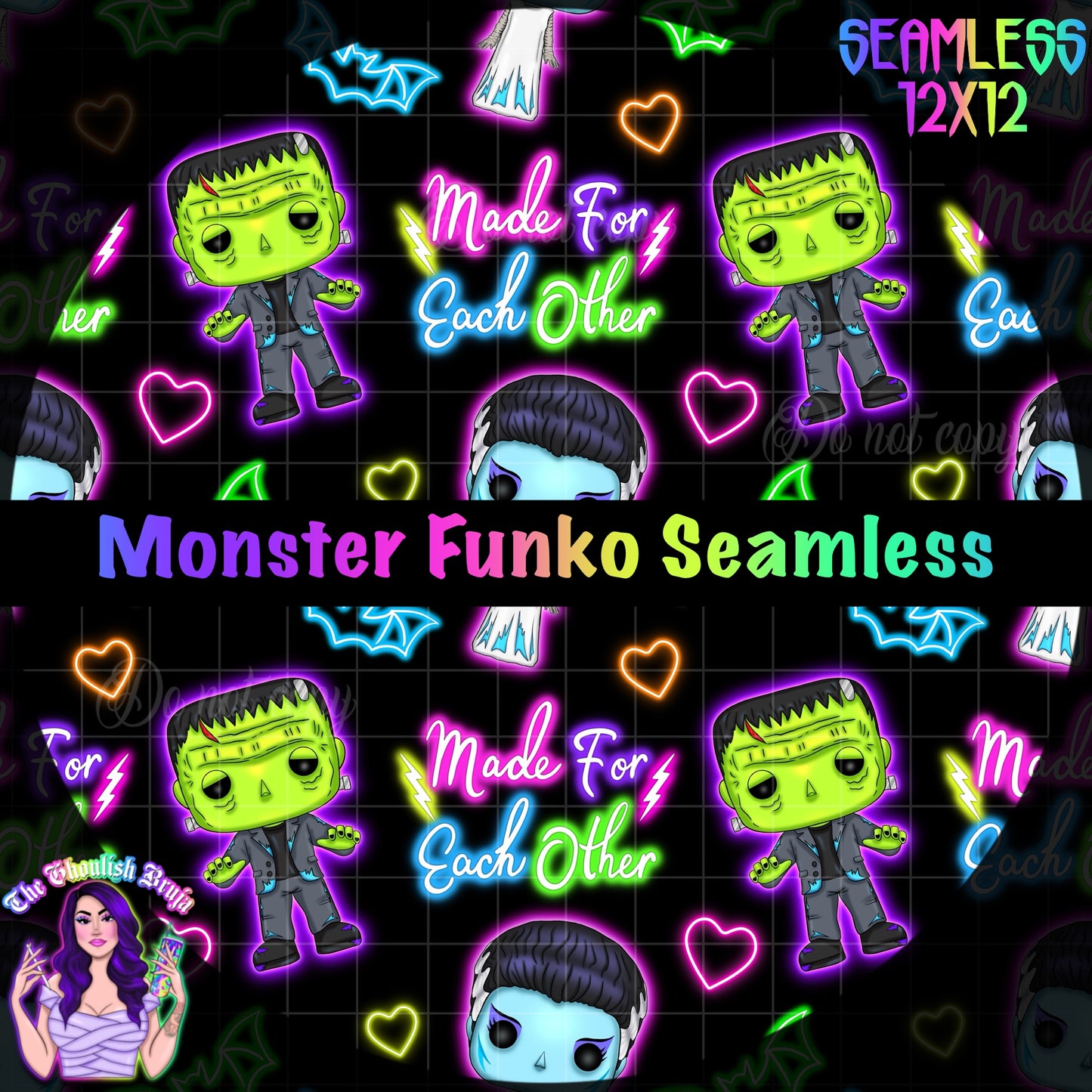 Monster Fnko Seamless File