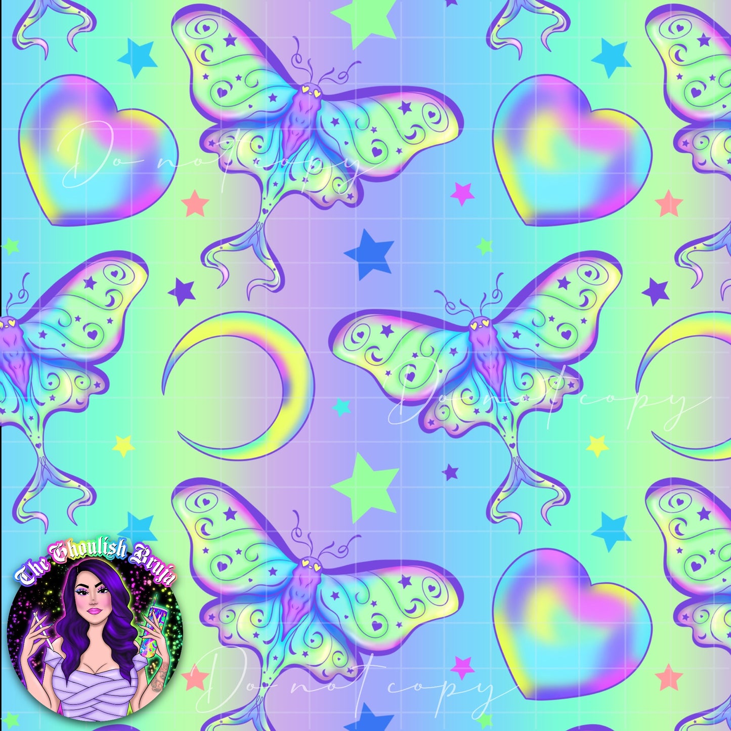 Luna Moth Seamless Files