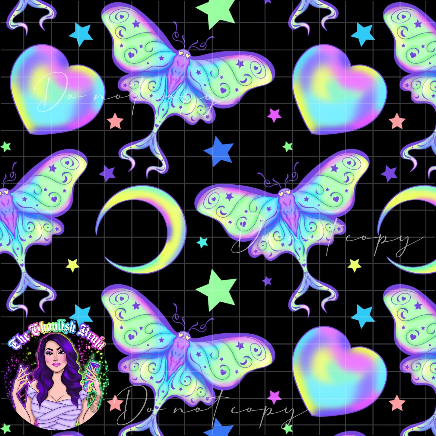 Luna Moth Seamless Files